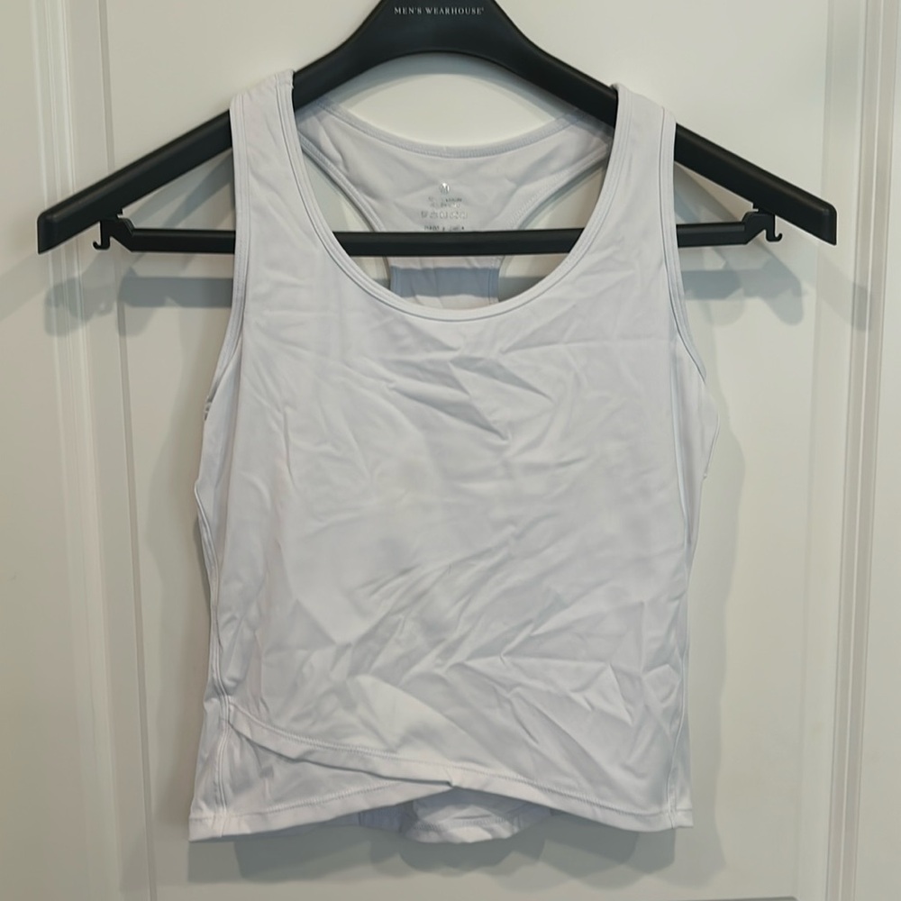 White athletic top